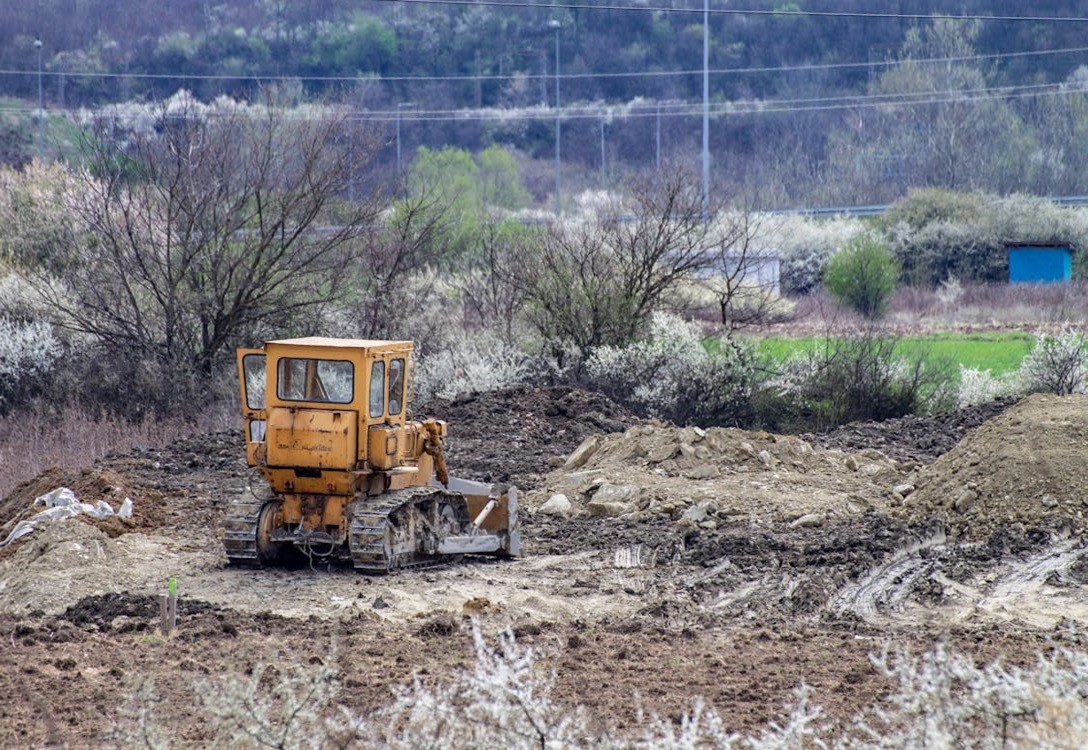 Tree Clearing using a Bulldozer