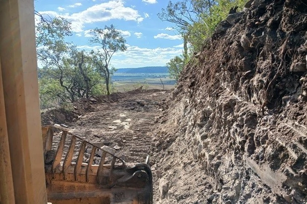Using a bulldozer for agricultural land clearing